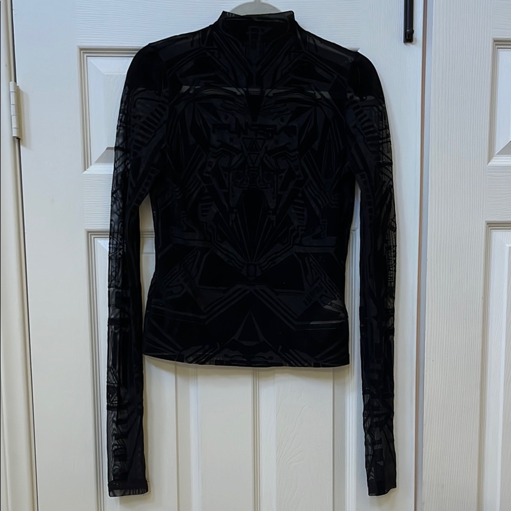 Dollskill Punk Rave Circuitboard Velvet Mesh Top